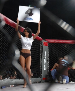 Ring girl Las Vegas Boxing